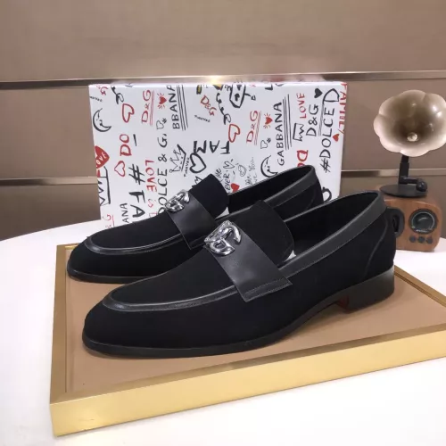 Dolce &amp; Gabbana D&amp;G Leather Shoes For Men #1356071 $98.00 USD, Wholesale Replica Dolce &amp; Gabbana D&amp;G Leather Shoes