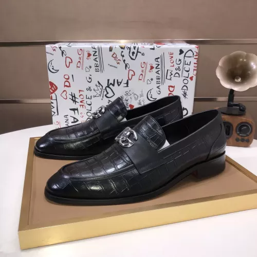 Dolce &amp; Gabbana D&amp;G Leather Shoes For Men #1356072 $98.00 USD, Wholesale Replica Dolce &amp; Gabbana D&amp;G Leather Shoes