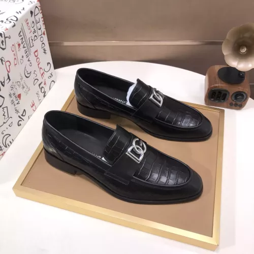 Replica Dolce & Gabbana D&G Leather Shoes For Men #1356072 $98.00 USD for Wholesale