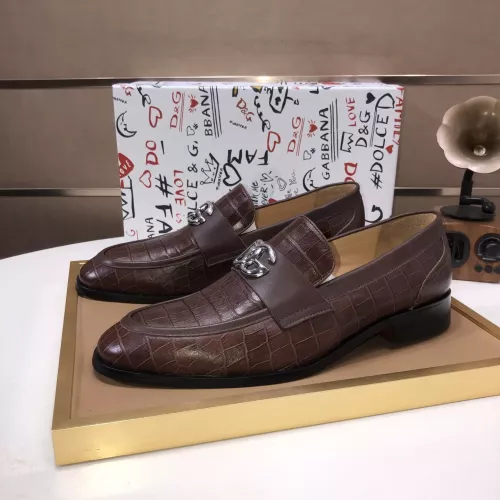 Dolce &amp; Gabbana D&amp;G Leather Shoes For Men #1356073 $98.00 USD, Wholesale Replica Dolce &amp; Gabbana D&amp;G Leather Shoes