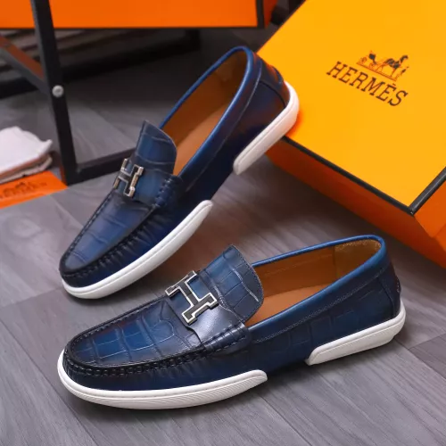 Hermes Leather Shoes For Men #1356261 $98.00 USD, Wholesale Replica Hermes Leather Shoes