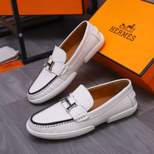 Hermes Leather Shoes For Men #1356265 $98.00 USD, Wholesale Replica Hermes Leather Shoes