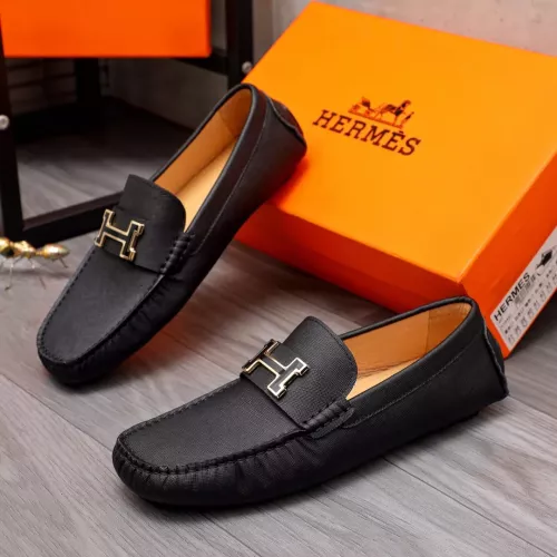 Hermes Leather Shoes For Men #1356273 $76.00 USD, Wholesale Replica Hermes Leather Shoes