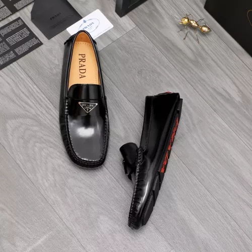 Replica Prada Leather Shoes For Men #1356274 $80.00 USD for Wholesale