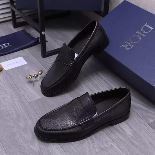 Christian Dior Leather Shoes For Men #1356287 $105.00 USD, Wholesale Replica Christian Dior Leather Shoes