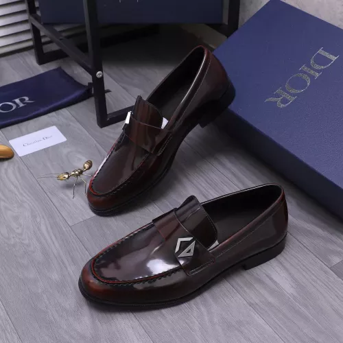 Christian Dior Leather Shoes For Men #1356290 $105.00 USD, Wholesale Replica Christian Dior Leather Shoes