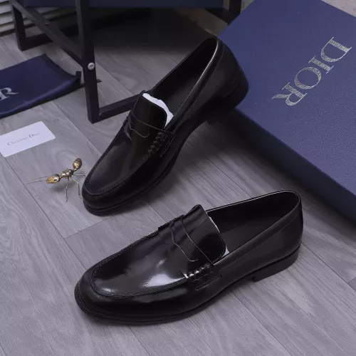 Christian Dior Leather Shoes For Men #1356309 $105.00 USD, Wholesale Replica Christian Dior Leather Shoes