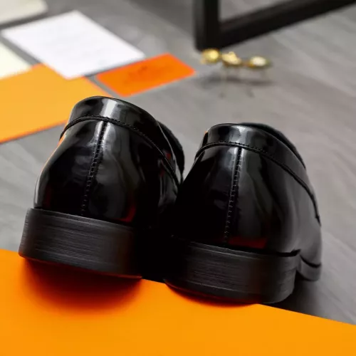 Replica Hermes Leather Shoes For Men #1356310 $92.00 USD for Wholesale