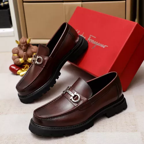 Salvatore Ferragamo Leather Shoes For Men #1356313 $88.00 USD, Wholesale Replica Salvatore Ferragamo Leather Shoes
