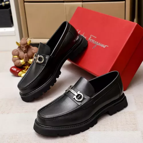 Salvatore Ferragamo Leather Shoes For Men #1356314 $88.00 USD, Wholesale Replica Salvatore Ferragamo Leather Shoes