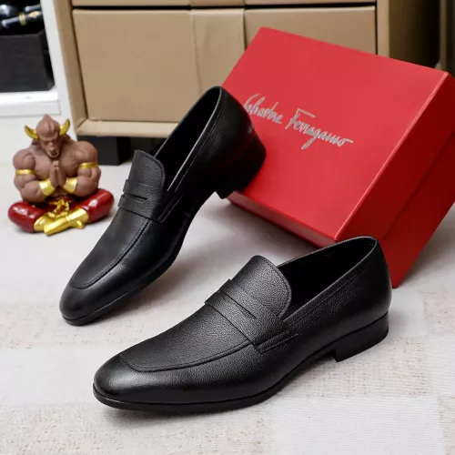 Salvatore Ferragamo Leather Shoes For Men #1356325 $88.00 USD, Wholesale Replica Salvatore Ferragamo Leather Shoes