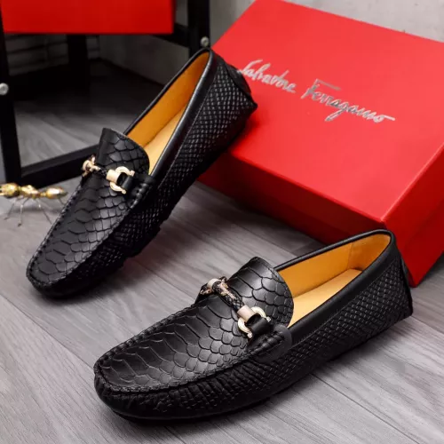 Salvatore Ferragamo Leather Shoes For Men #1356487 $76.00 USD, Wholesale Replica Salvatore Ferragamo Leather Shoes