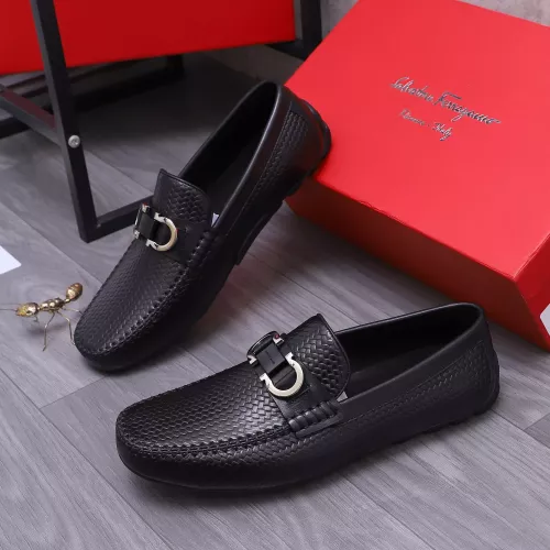 Salvatore Ferragamo Leather Shoes For Men #1356490 $92.00 USD, Wholesale Replica Salvatore Ferragamo Leather Shoes