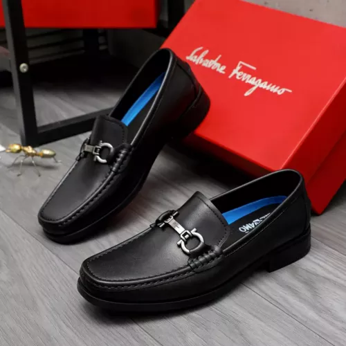Salvatore Ferragamo Leather Shoes For Men #1356491 $92.00 USD, Wholesale Replica Salvatore Ferragamo Leather Shoes