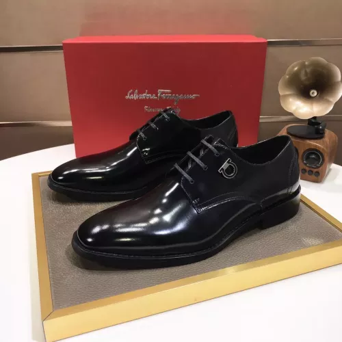 Salvatore Ferragamo Leather Shoes For Men #1356498 $100.00 USD, Wholesale Replica Salvatore Ferragamo Leather Shoes