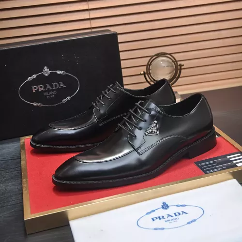 Prada Leather Shoes For Men #1356524 $100.00 USD, Wholesale Replica Prada Leather Shoes