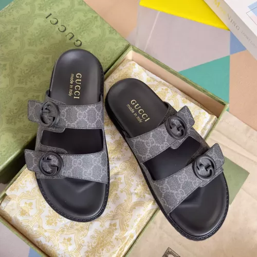 Gucci Slippers For Men #1356673 $60.00 USD, Wholesale Replica Gucci Slippers
