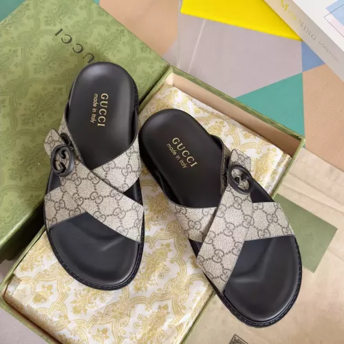 Gucci Slippers For Men #1356676 $60.00 USD, Wholesale Replica Gucci Slippers