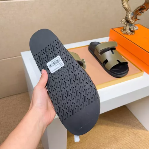 Replica Hermes Slippers For Men #1356873 $56.00 USD for Wholesale