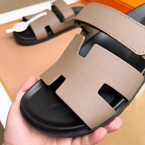 Replica Hermes Slippers For Men #1356905 $56.00 USD for Wholesale