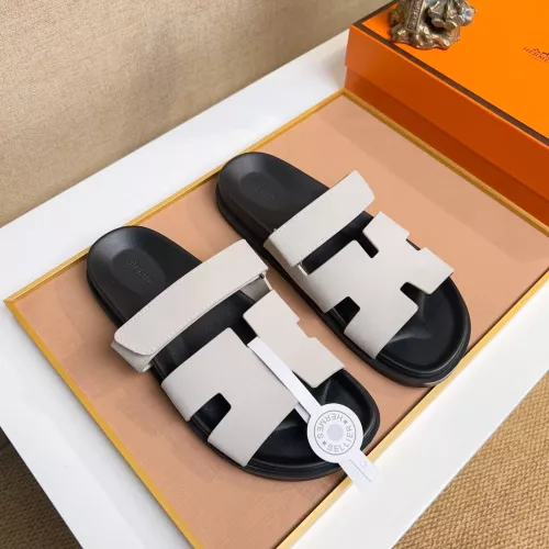 Replica Hermes Slippers For Men #1356916 $56.00 USD for Wholesale