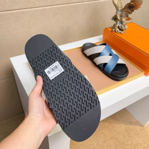 Replica Hermes Slippers For Men #1356974 $56.00 USD for Wholesale