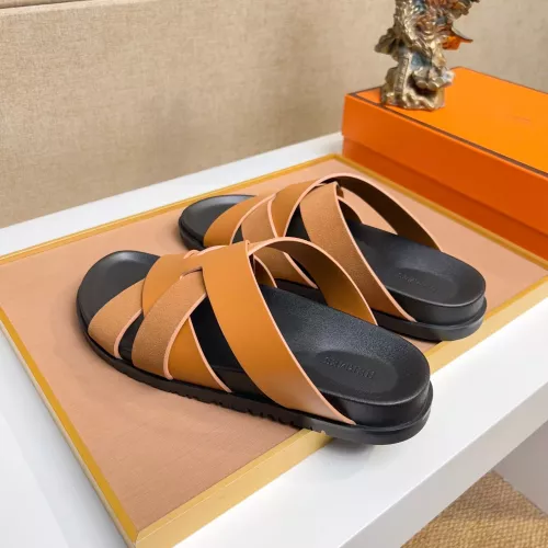 Replica Hermes Slippers For Men #1356982 $56.00 USD for Wholesale