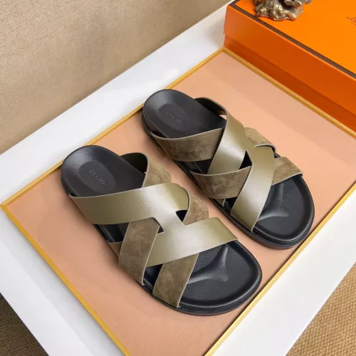 Replica Hermes Slippers For Women #1356989 $56.00 USD for Wholesale