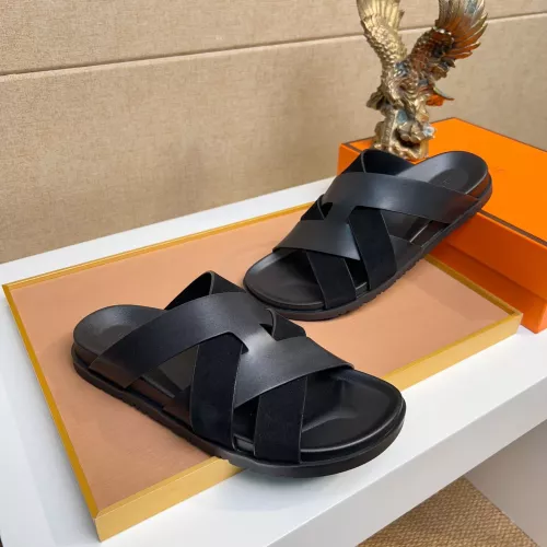 Replica Hermes Slippers For Men #1356993 $56.00 USD for Wholesale
