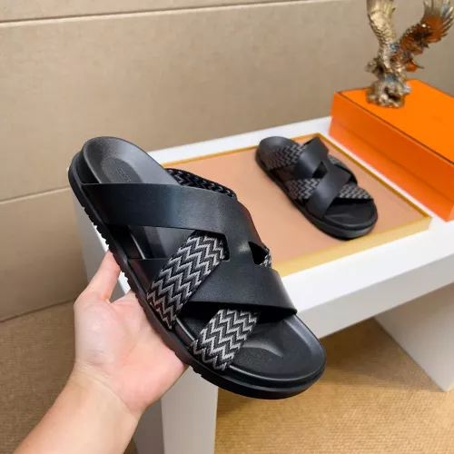 Replica Hermes Slippers For Men #1357013 $56.00 USD for Wholesale