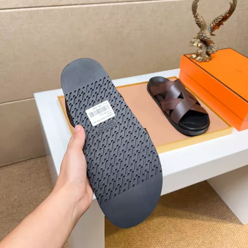 Replica Hermes Slippers For Men #1357115 $56.00 USD for Wholesale