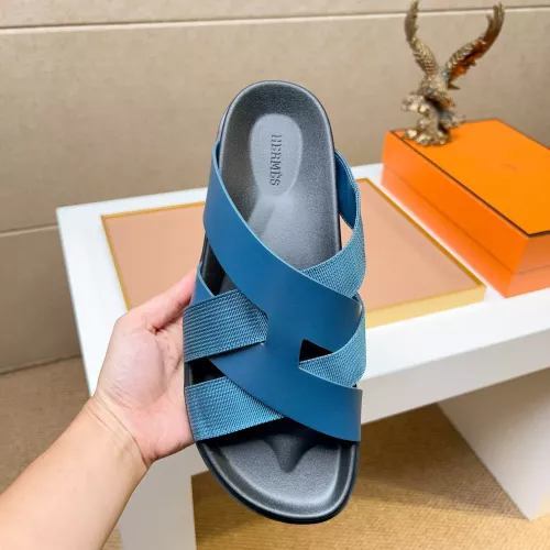 Replica Hermes Slippers For Men #1357117 $56.00 USD for Wholesale