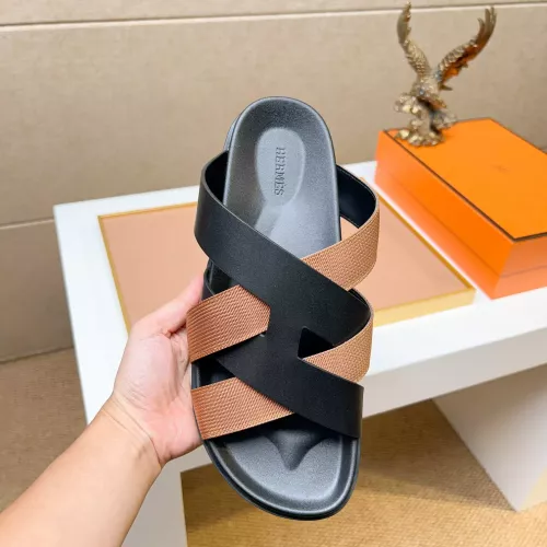 Replica Hermes Slippers For Men #1357127 $56.00 USD for Wholesale