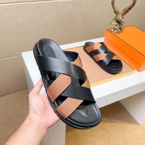 Replica Hermes Slippers For Men #1357127 $56.00 USD for Wholesale
