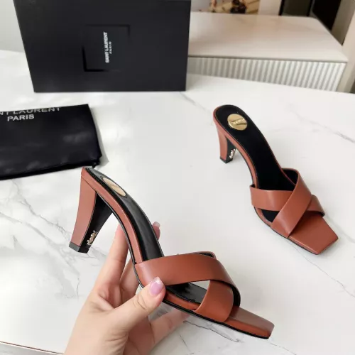 Replica Yves Saint Laurent YSL Slippers For Women #1357275 $92.00 USD for Wholesale