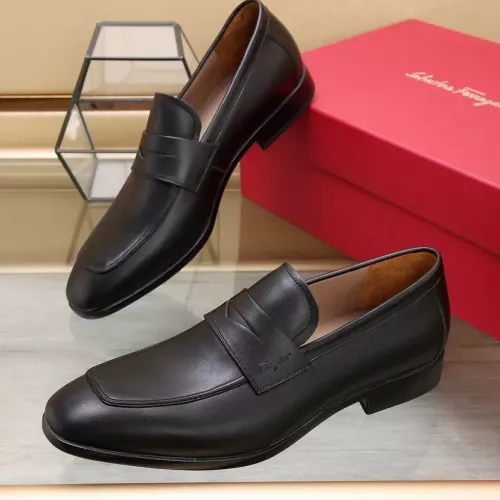 Salvatore Ferragamo Leather Shoes For Men #1357318 $122.00 USD, Wholesale Replica Salvatore Ferragamo Leather Shoes