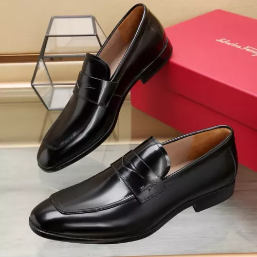 Salvatore Ferragamo Leather Shoes For Men #1357319 $122.00 USD, Wholesale Replica Salvatore Ferragamo Leather Shoes