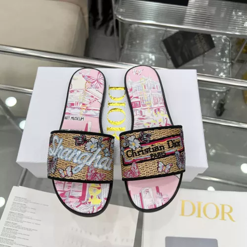 Christian Dior Slippers For Women #1357583 $85.00 USD, Wholesale Replica Christian Dior Slippers