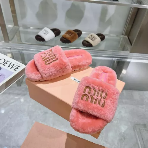 MIU MIU Slippers For Women #1357591 $92.00 USD, Wholesale Replica MIU MIU Slippers