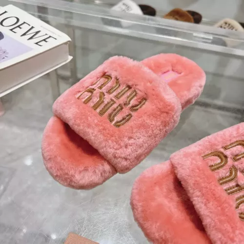 Replica MIU MIU Slippers For Women #1357591 $92.00 USD for Wholesale