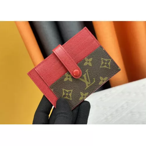 Louis Vuitton LV Card Case In Red For Women #1357631 $38.00 USD, Wholesale Replica Louis Vuitton LV Wallets