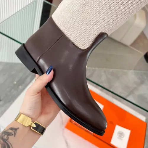 Replica Hermes Boots For Women #1357667 $115.00 USD for Wholesale