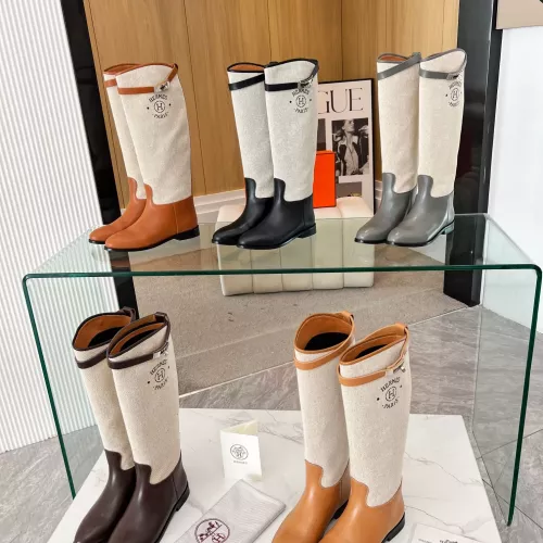 Replica Hermes Boots For Women #1357671 $115.00 USD for Wholesale