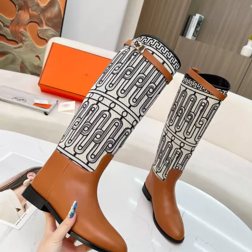Replica Hermes Boots For Women #1357673 $118.00 USD for Wholesale
