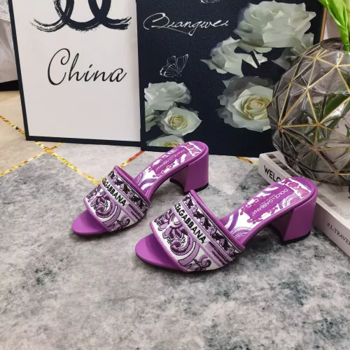 Dolce &amp; Gabbana D&amp;G Slippers For Women #1357726 $125.00 USD, Wholesale Replica Dolce &amp; Gabbana D&amp;G Slippers