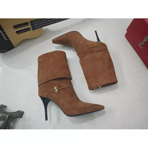 Replica Yves Saint Laurent YSL Boots For Women #1357987 $130.00 USD for Wholesale