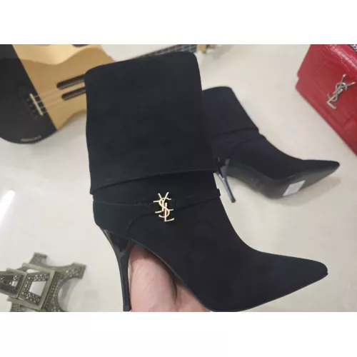 Replica Yves Saint Laurent YSL Boots For Women #1357990 $130.00 USD for Wholesale