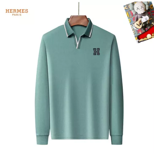 Hermes T-Shirts Long Sleeved For Men #1358062 $40.00 USD, Wholesale Replica Hermes T-Shirts