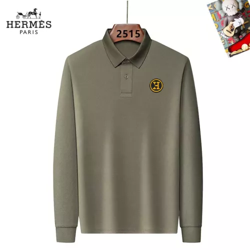 Hermes T-Shirts Long Sleeved For Men #1358122 $40.00 USD, Wholesale Replica Hermes T-Shirts