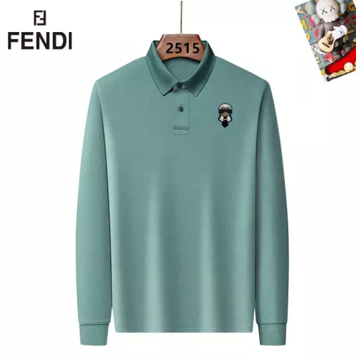 Fendi T-Shirts Long Sleeved For Men #1358147 $40.00 USD, Wholesale Replica Fendi T-Shirts